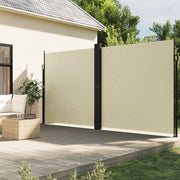 Windscherm uittrekbaar 220x1000 cm crème