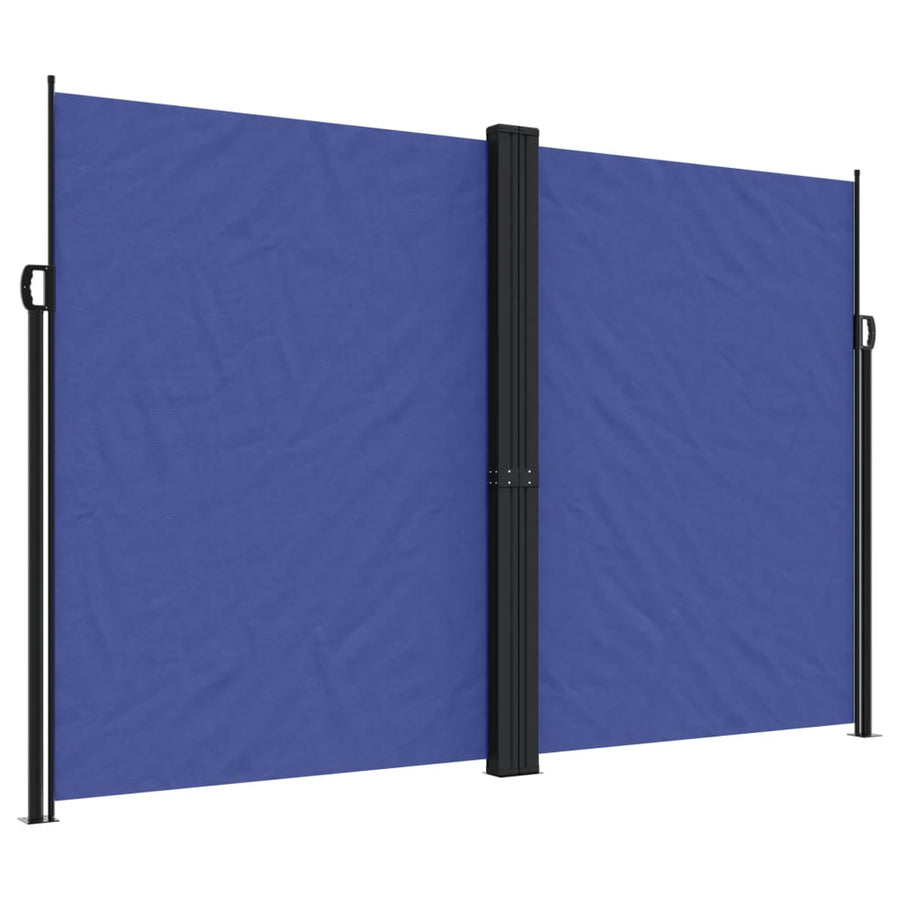 Windscherm uittrekbaar 220x1000 cm blauw
