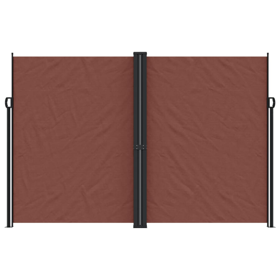Windscherm uittrekbaar 220x1000 cm bruin