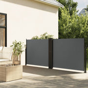 Windscherm uittrekbaar 120x1200 cm antraciet