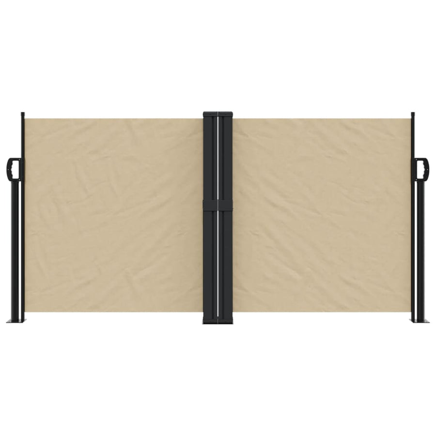 Windscherm uittrekbaar 120x1200 cm beige
