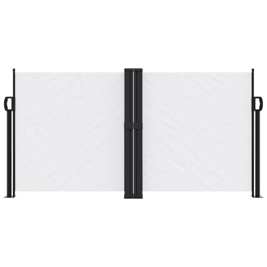 Windscherm uittrekbaar 120x1200 cm wit