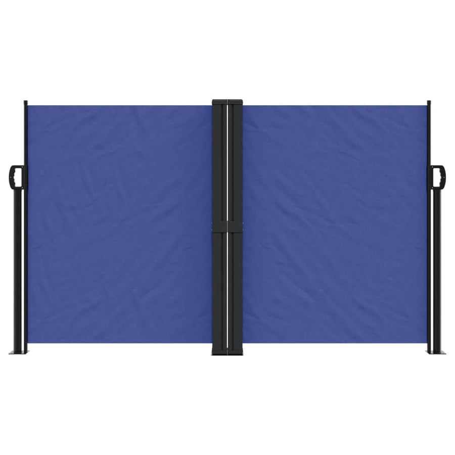 Windscherm uittrekbaar 140x1200 cm blauw