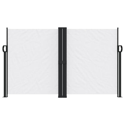 Windscherm uittrekbaar 140x1200 cm wit