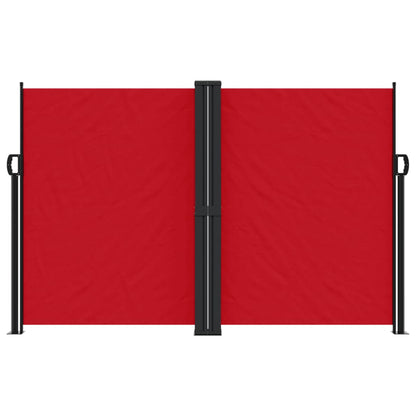 Windscherm uittrekbaar 160x1200 cm rood