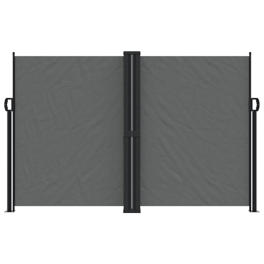 Windscherm uittrekbaar 160x1200 cm antracietkleurig