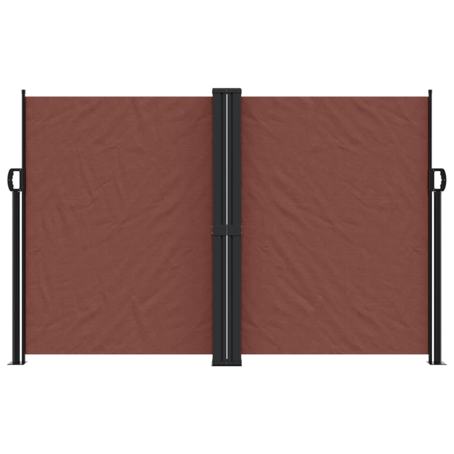 Windscherm uittrekbaar 160x1200 cm bruin