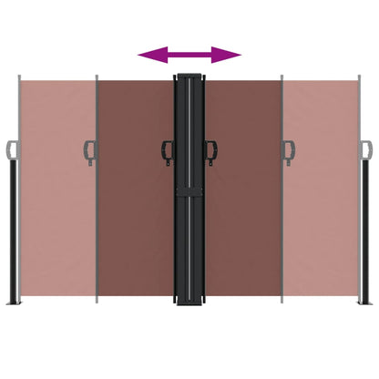 Windscherm uittrekbaar 160x1200 cm bruin