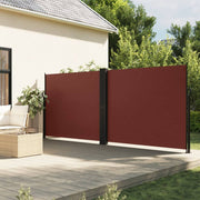 Retractable side awning 160x1200 cm brown