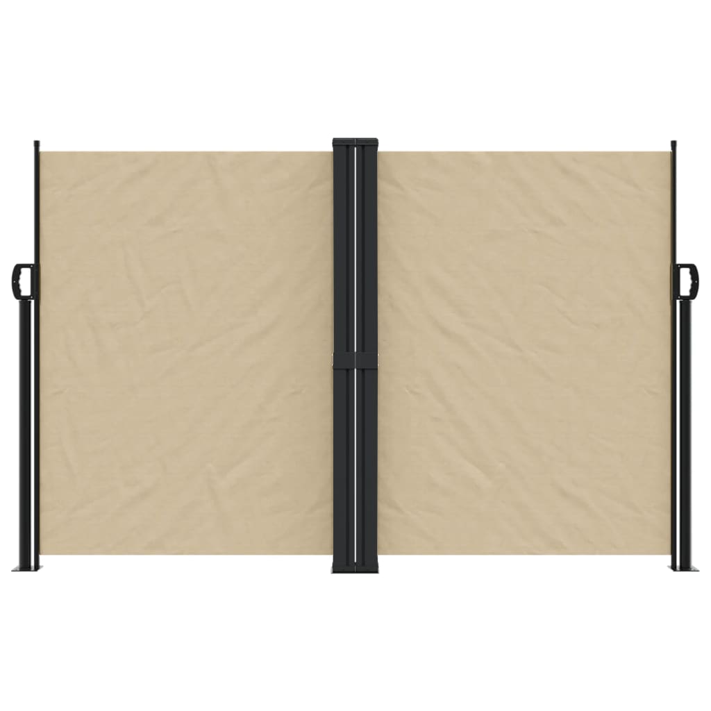 Windscherm uittrekbaar 160x1200 cm beige