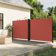 Retractable windbreak 160x1200 cm terracotta