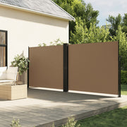 Retractable wind screen 160x1200 cm taupe