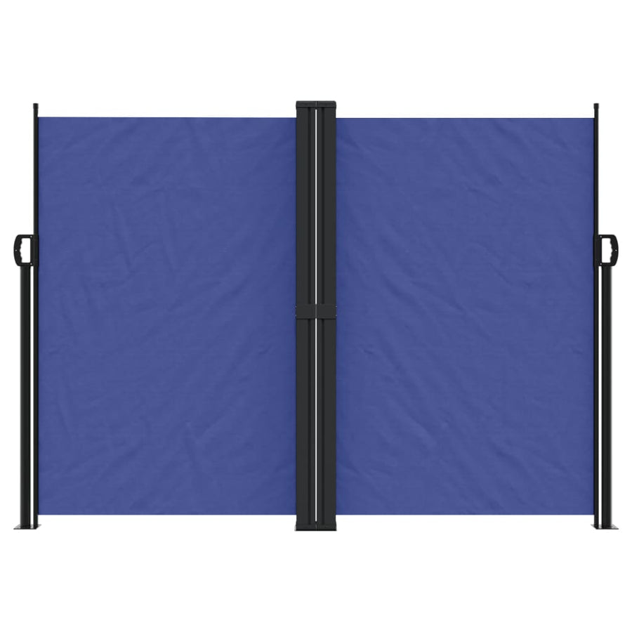 Windscherm uittrekbaar 180x1200 cm blauw