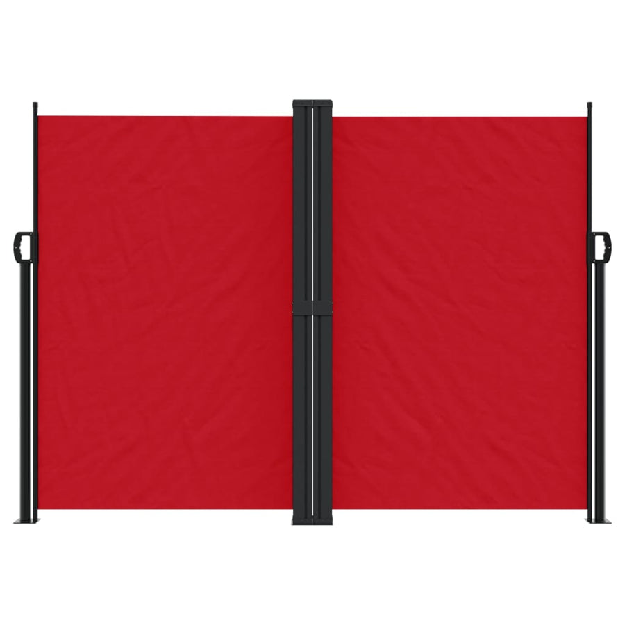 Windscherm uittrekbaar 180x1200 cm rood