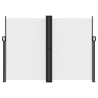 Windscherm uittrekbaar 180x1200 cm wit