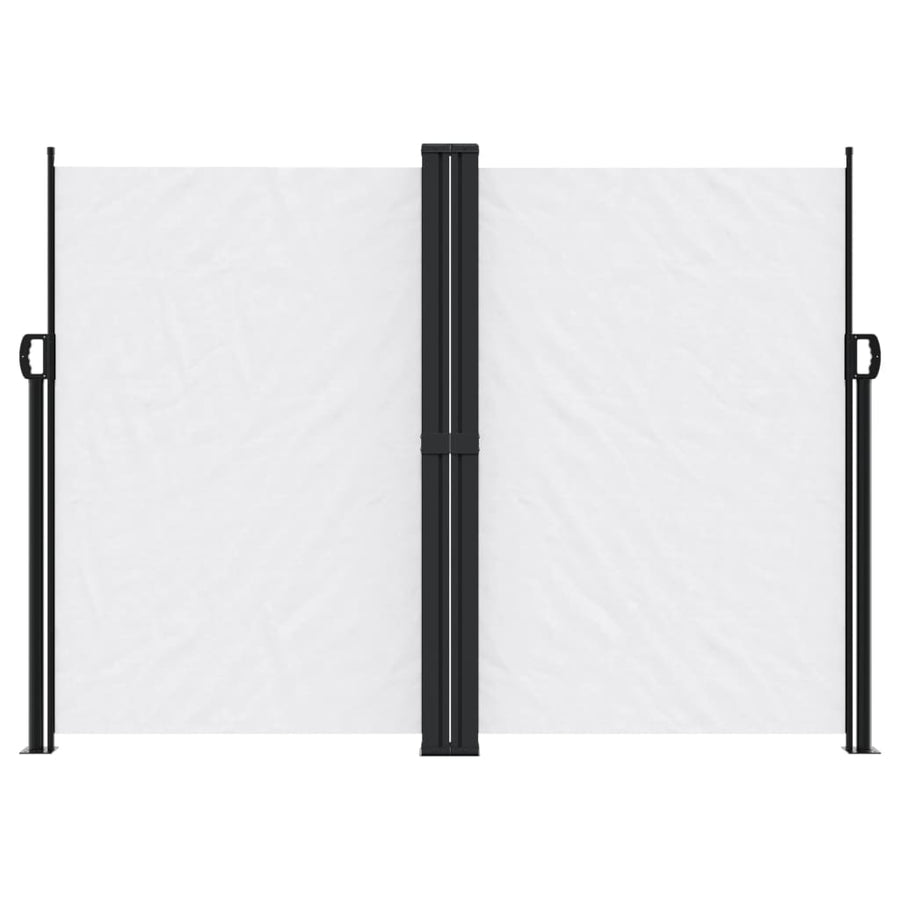 Windscherm uittrekbaar 180x1200 cm wit