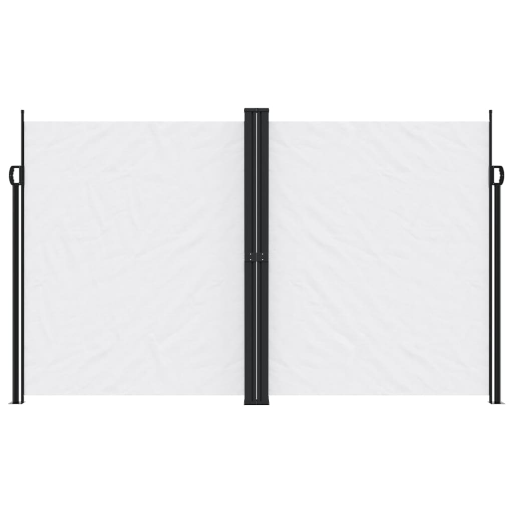 Windscherm uittrekbaar 200x1200 cm wit