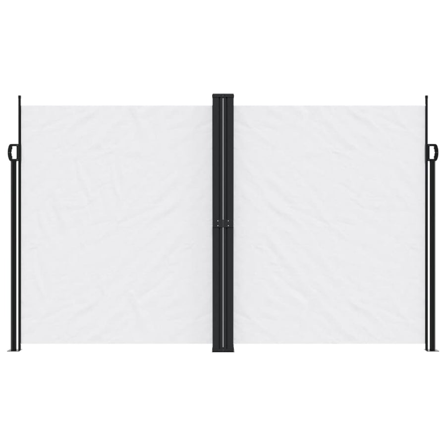 Windscherm uittrekbaar 200x1200 cm wit