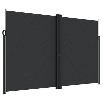 Tuinscherm Uittrekbaar Zwart 220 x 1200 cm