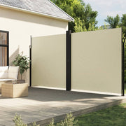 Uittrekbaar windscherm 220x600 cm crèmekleurig