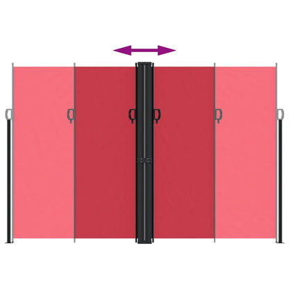 Windscherm Uittrekbaar 220X600 Cm Rood