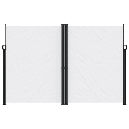 Windscherm uittrekbaar 220x1200 cm wit