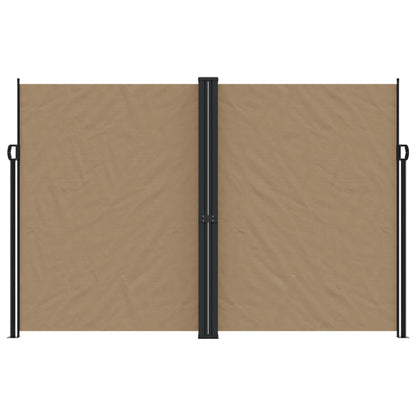 Windscherm uittrekbaar 220x1200 cm taupe