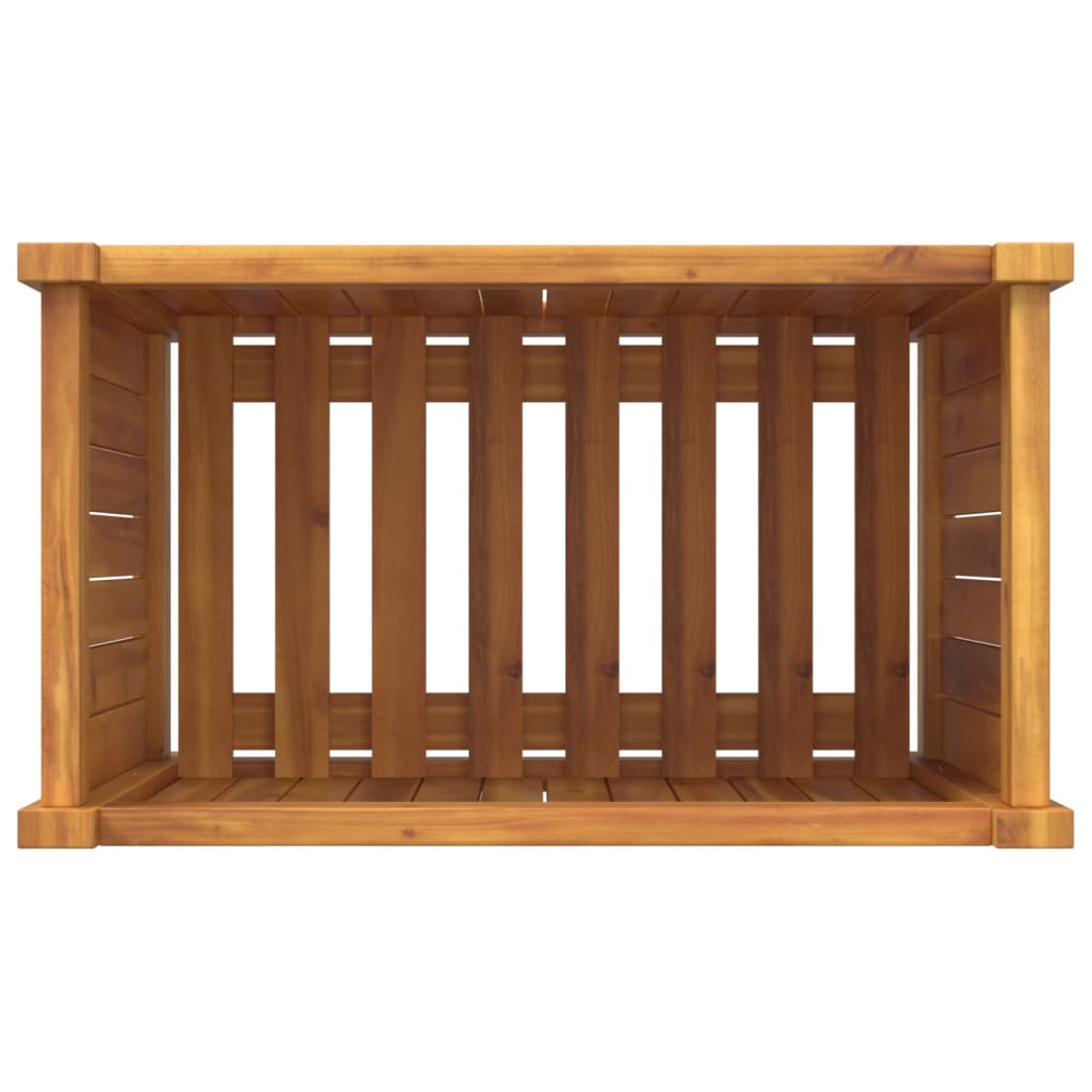 Plantenbak Met Voering Massief Acaciahout 54 x 31 x 50 cm