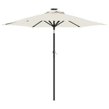 Parasol Met Stalen Paal 225X225X212 Cm Wit