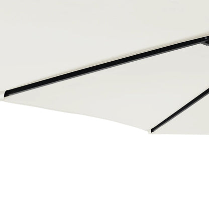Parasol Met Stalen Paal 225X225X212 Cm Wit