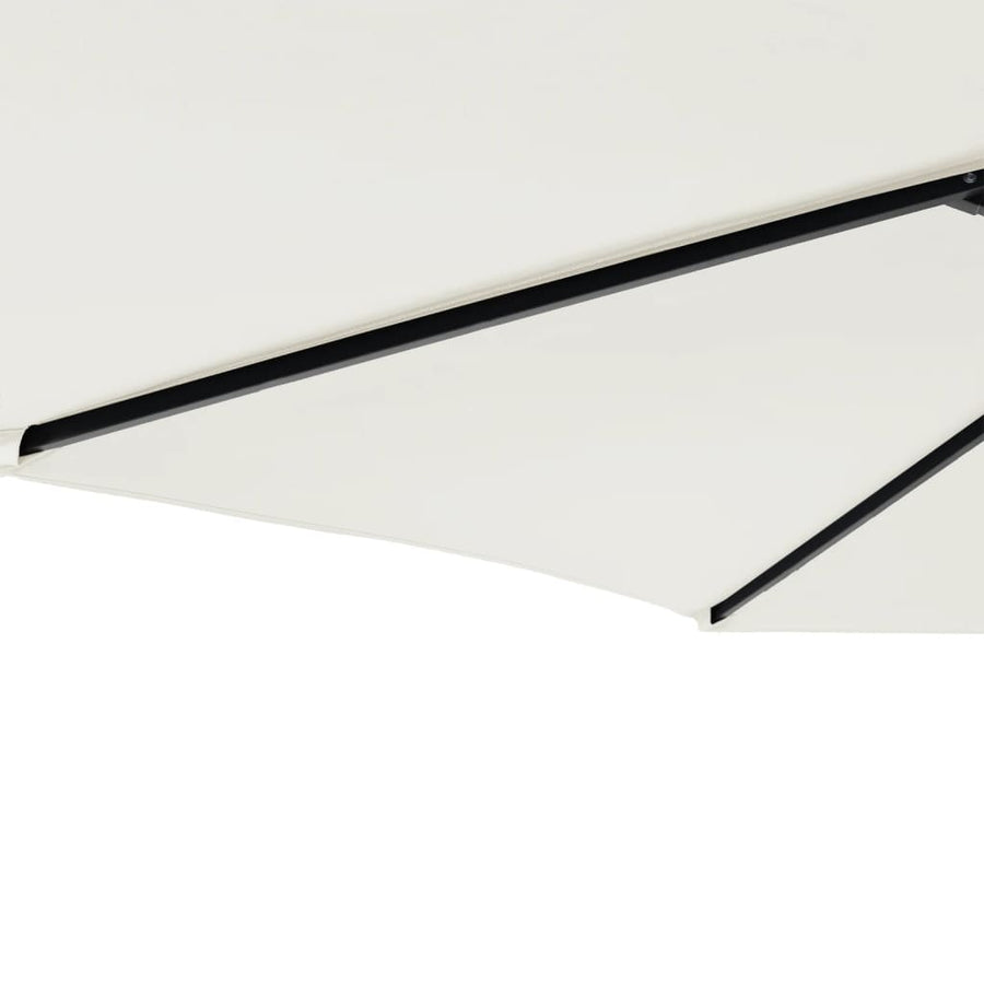 Parasol Met Stalen Paal 225X225X212 Cm Wit