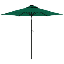 Parasol Met Stalen Paal 225X225X212 Cm Groen