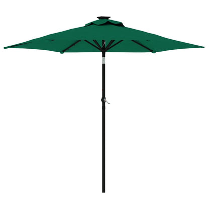Parasol Met Stalen Paal 225X225X212 Cm Groen