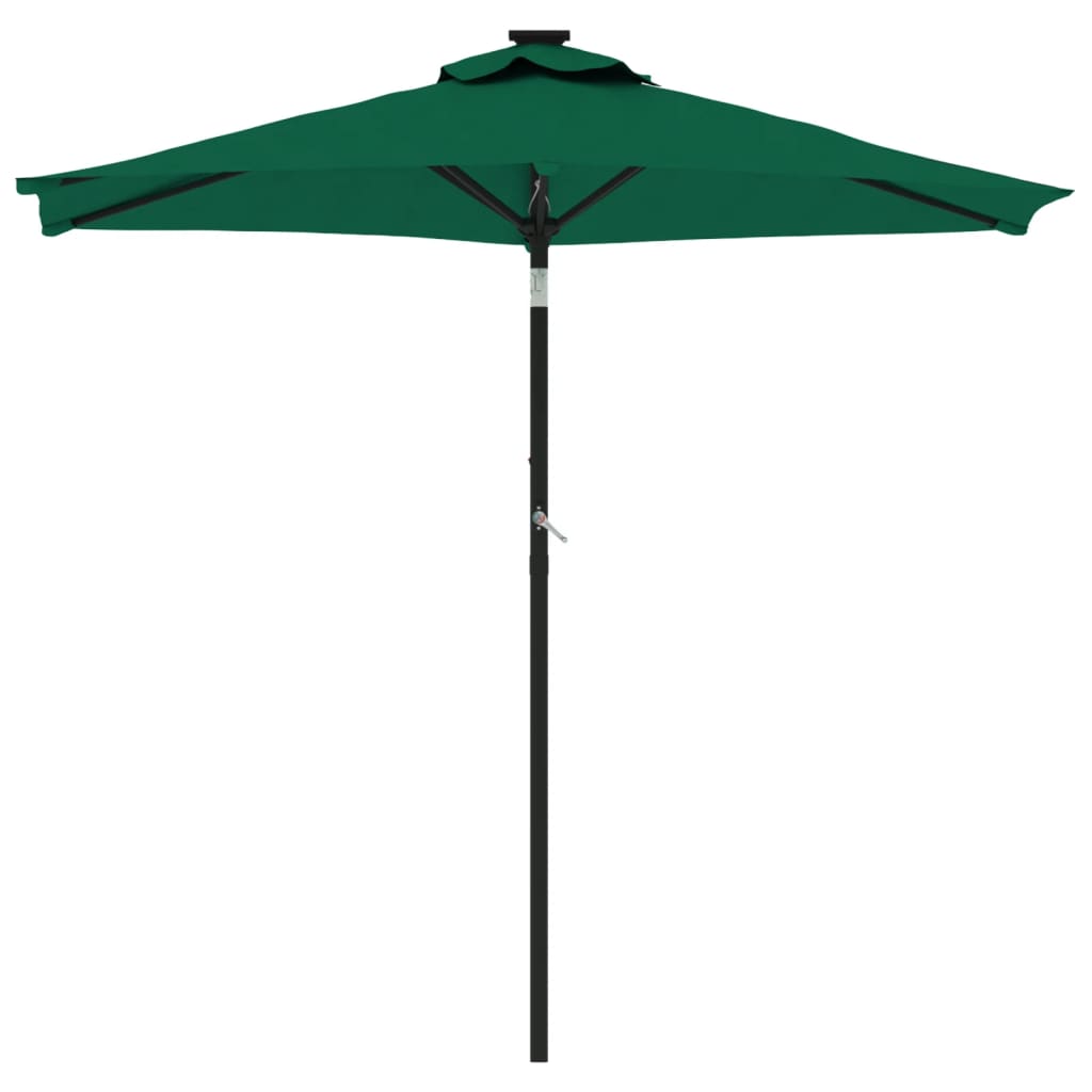 Parasol Met Stalen Paal 225X225X212 Cm Groen