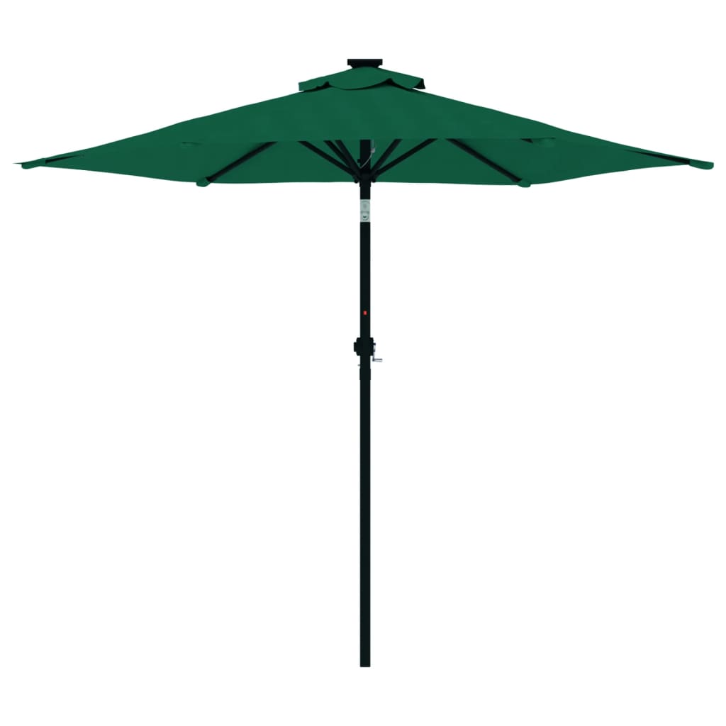 Parasol Met Stalen Paal 225X225X212 Cm Groen