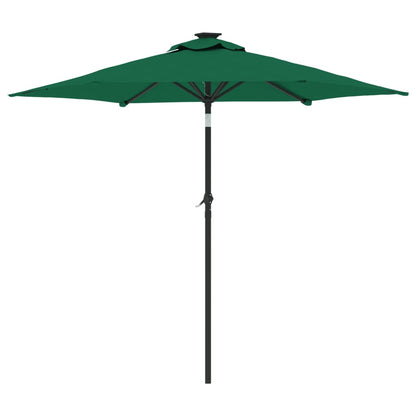 Parasol Met Stalen Paal 225X225X212 Cm Groen