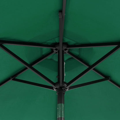 Parasol Met Stalen Paal 225X225X212 Cm Groen