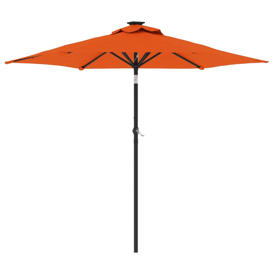 Parasol Met Stalen Paal 225X225X212 Cm Kleurig Terracotta