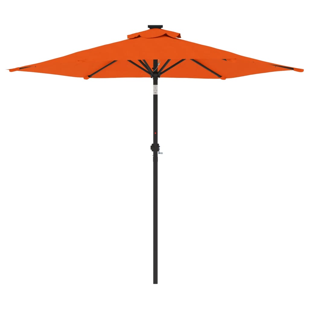 Parasol Met Stalen Paal 225X225X212 Cm Kleurig Terracotta
