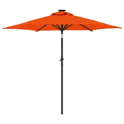 Parasol Met Stalen Paal 225X225X212 Cm Kleurig Terracotta