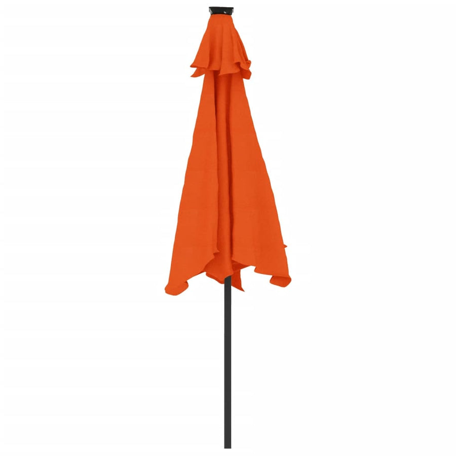 Parasol Met Stalen Paal 225X225X212 Cm Kleurig Terracotta