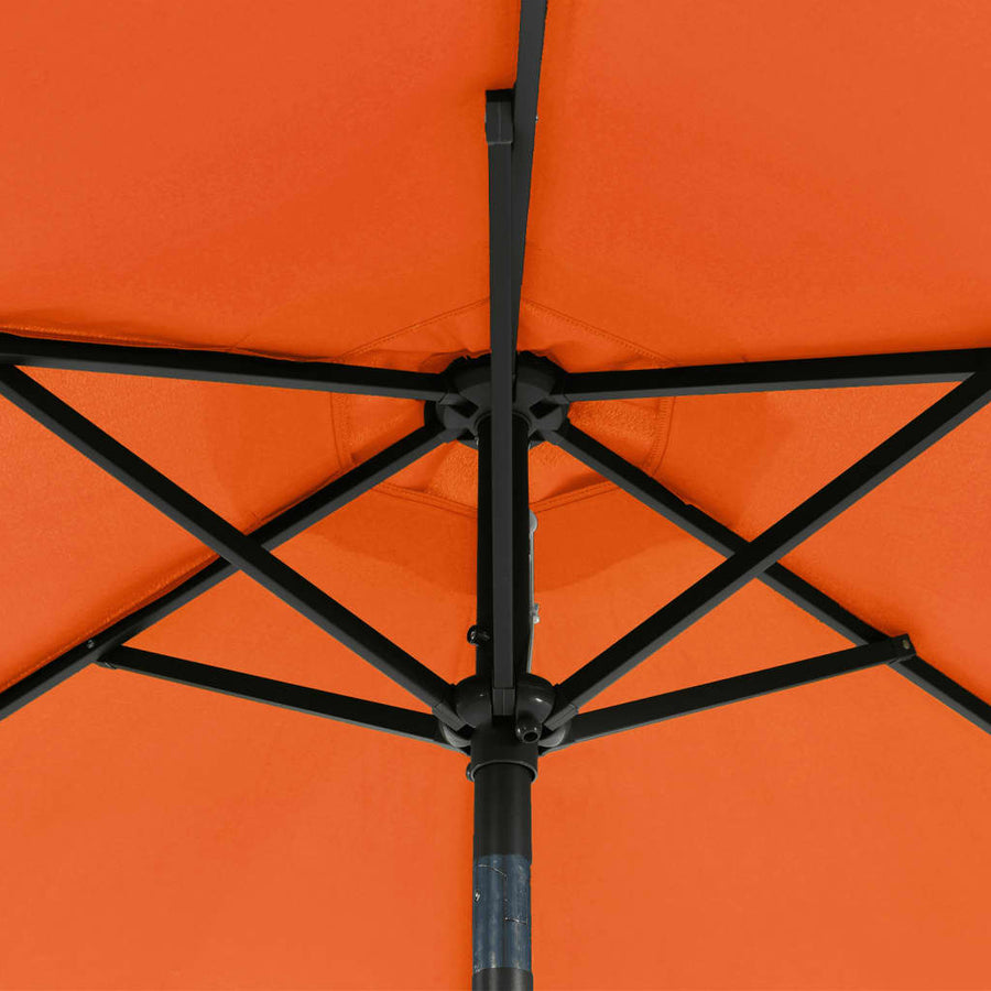 Parasol Met Stalen Paal 225X225X212 Cm Kleurig Terracotta