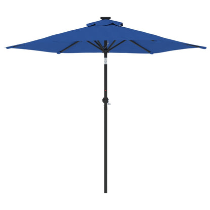 Parasol Met Stalen Paal 225X225X212 Cm azuurblauw