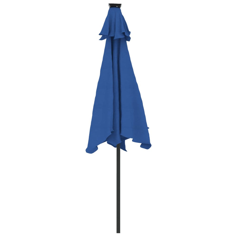 Parasol Met Stalen Paal 225X225X212 Cm azuurblauw