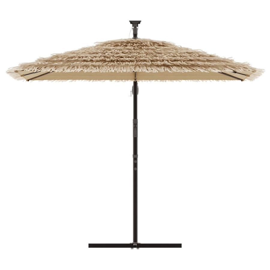 Parasol met stalen paal 246x246x230 cm bruin