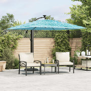 Parasol 246x246x230 cm blauw stalen paal