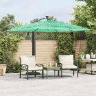 Parasol met stalen paal 246x246x230 cm groen