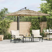Parasol 269x269x235 cm bruin staal