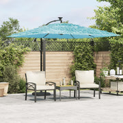 Parasol 269x269x235 cm staal blauw