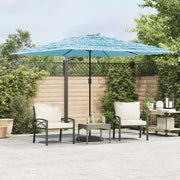 Parasol 290x290x238 cm staal blauw